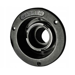 Black water filler socket for a camper trailer