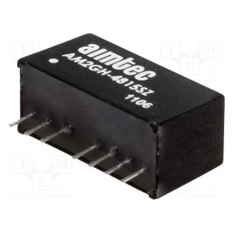 1 pcs x AIMTEC - AM2GH-4815SZ - Converter: DC/DC, 2W, Uin: 18÷75V, Uout: 15VDC, Iout: 133mA, SIP8