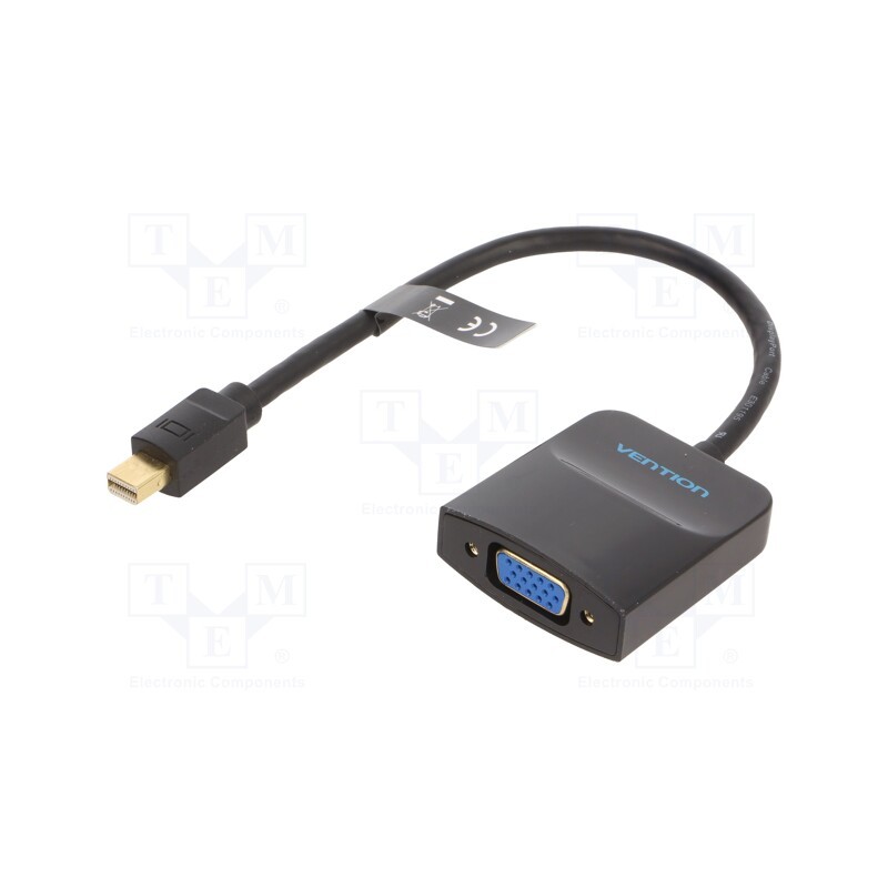 1 pcs x VENTION - HBDBB - Converter, D-Sub 15pin HD socket,mini DisplayPort plug, black