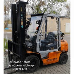 Cabin tarpaulin cover, rain cover for forklift