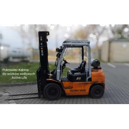 Cabin tarpaulin cover, rain cover for forklift