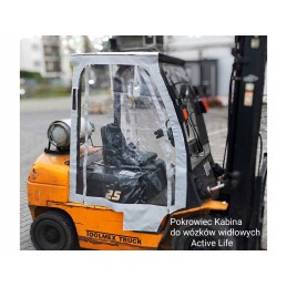 Cabin tarpaulin cover, rain cover for forklift