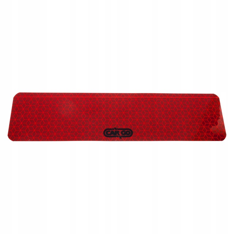 Red reflector 50x200mm, self-adhesive