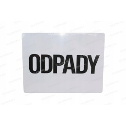 Information board adr waste 30x40 large pocket