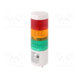1 pcs x PATLITE - LR6-3USBW-RYG - Signaller: signalling column, LED, red/amber/green, 5VDC, IP65
