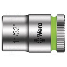 1 pcs x WERA - 5003519001 - Socket, 6-angles,socket spanner, HEX 11/32', 1/4', 23mm