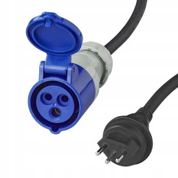 Adapter CEE socket plug Switzerland 230v cable