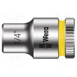 1 pcs x WERA - 5003516001 - Socket, 6-angles,socket spanner, HEX 1/4', 1/4', 23mm