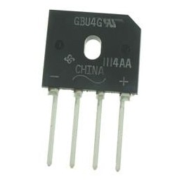 1 pcs : GBU4G-E3/45 - Bridge Rectifiers 400 Volt 4.0 Amp Glass Passivated
