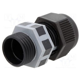 1 pcs x TECHNO - THA.450.A1A - Cable gland, PG9, IP68, polyamide, black, UL94V-2