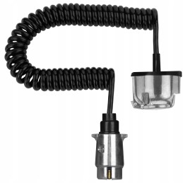 Spiral extension cable for trailer 7 pin, 3 m