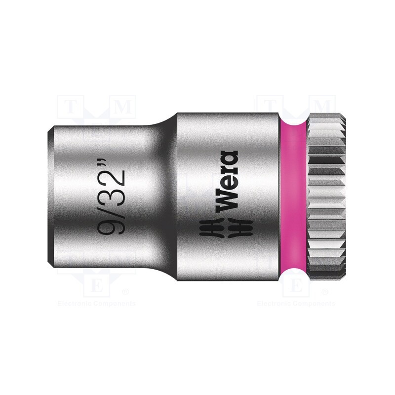 1 pcs x WERA - 5003517001 - Socket, 6-angles,socket spanner, HEX 9/32', 1/4', 23mm