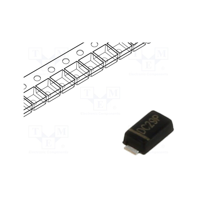 15 pcs x FAGOR - FS1JW TRTB - Diode: rectifying, SMD, 600V, 1A, 1.8us, DO214AC, Ufmax: 1.1V