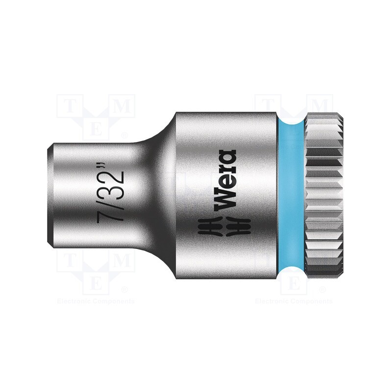 1 pcs x WERA - 5003515001 - Socket, 6-angles,socket spanner, HEX 7/32', 1/4', 23mm