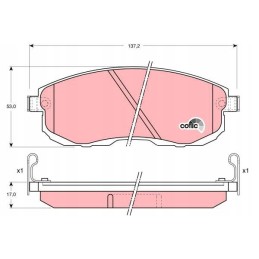 Trw GDB1003 brake pads