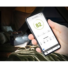 Set of portable power supply station and collector