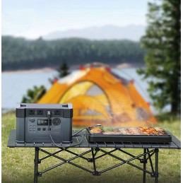 Set of portable power supply station and collector