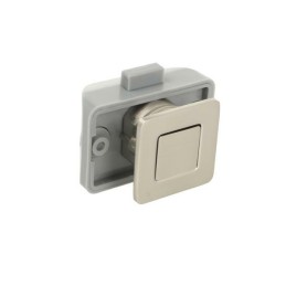 A push-in lock for the cabinets of a camper, a yacht, a camping site