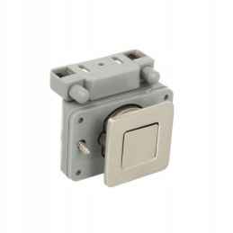 A push-in lock for the cabinets of a camper, a yacht, a camping site