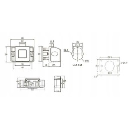 A push-in lock for the cabinets of a camper, a yacht, a camping site
