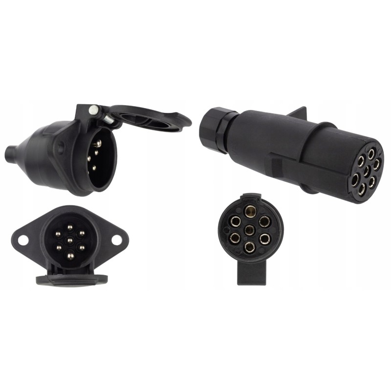 Socket plug 24v 7 pin type n semi-trailer trailer