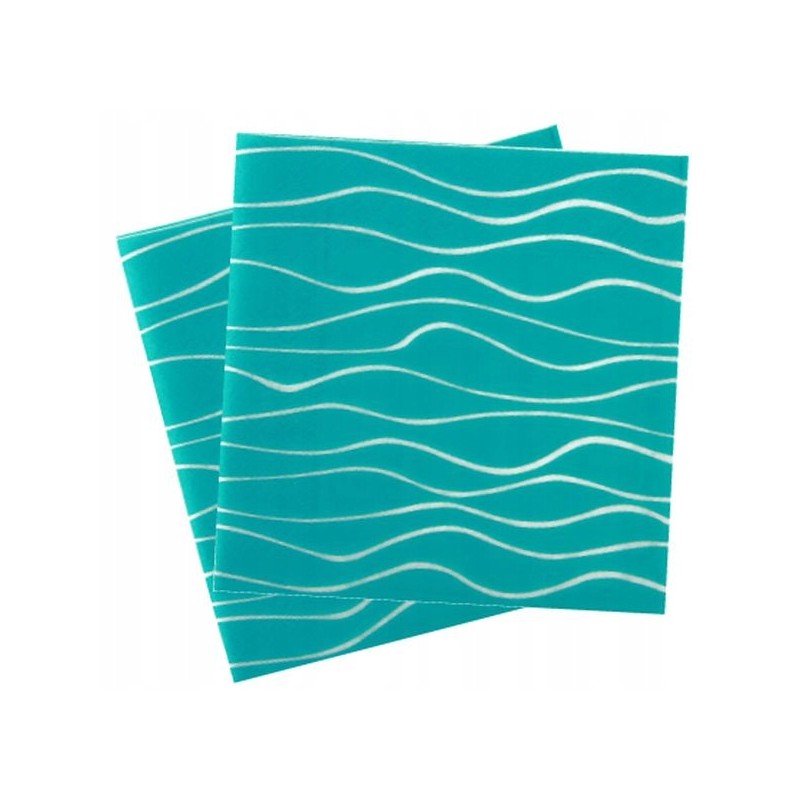 Turquoise napkins 20 pcs Gimex