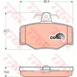 Brake pads nissan primera 90 02 rear