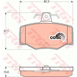 Brake pads nissan primera 90 02 rear