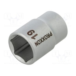 1 pcs x PROXXON - 23418 - Socket, 6-angles,socket spanner, HEX 19mm, 1/2'