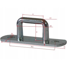 Tarpaulin guide, tarpaulin grip, trailer holder, galvanized, 16x11, 100 pcs.
