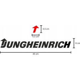 Jungheinrich sticker stickers 2 pieces 45 cm