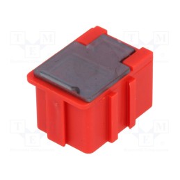 1 pcs x LICEFA - - - Bin, ESD, 68x57x15mm, ABS,copolymer styrene, red,transparent