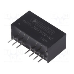 1 pcs x AIMTEC - AM1G-2424SH30-NZ - Converter: DC/DC, 1W, Uin: 18÷36V, Uout: 24VDC, Iout: 42mA, SIP8, THT