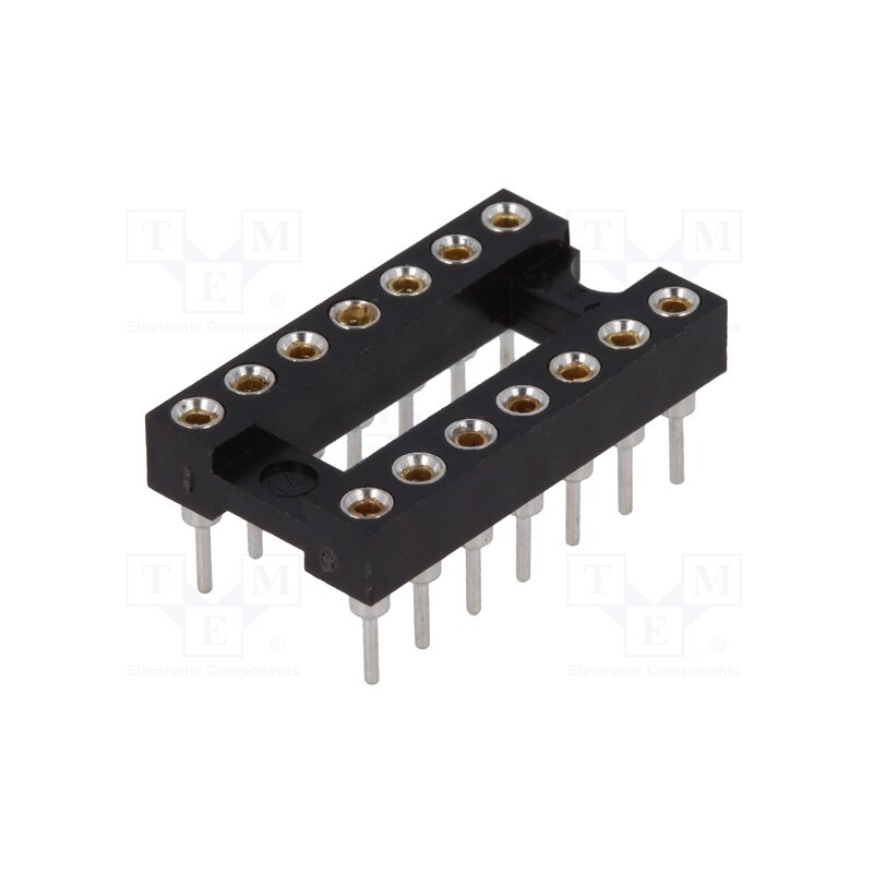 5 pcs x CONNFLY - DS1001-01-14BT1NSF6X - Socket: integrated circuits, DIP14, Pitch: 2.54mm, precision, THT