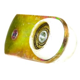 Roller for roofs, single trailer tarpaulin slider