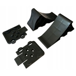 Wheel chock mounting, wheel lock, domar chocks