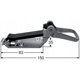 Handle holder mounting shovel broom ladder tir range 28 60mm rubber 87mm