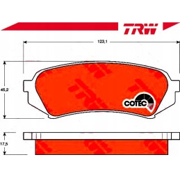 Brake pads toyota rear land cruiser 98 4 2td