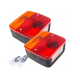 Set of lamps, trailer rear lights, bulb set