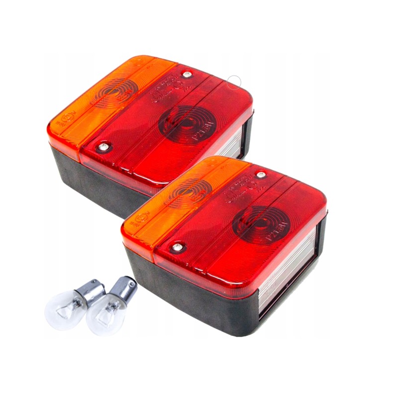 Set of lamps, trailer rear lights, bulb set