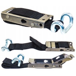 Straight buckle, galvanized belt with tension wire, set
