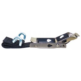Straight buckle, galvanized belt with tension wire, set