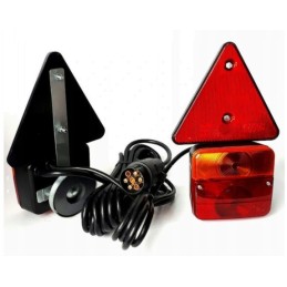 A set of triangle magnet trailer lights