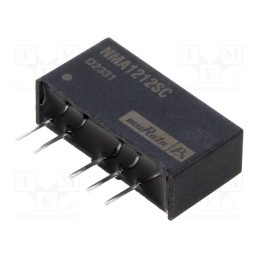 1 pcs x Murata Power Solutions - NMA1212SC - Converter: DC/DC, 1W, Uin: 10.8÷13.2V, Uout: 12VDC, Uout2: -12VDC