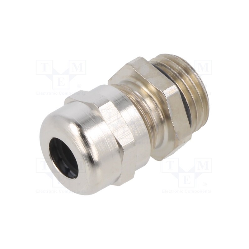 1 pcs x TE Connectivity - EM-SG-M16-MET-E - Cable gland, without nut, M16, IP68, brass, Entrelec