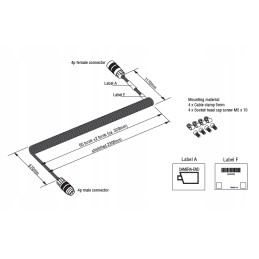Spiral cable with sheath 0303700