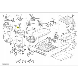 Cover travel switch Linde 39x orig 0009625572
