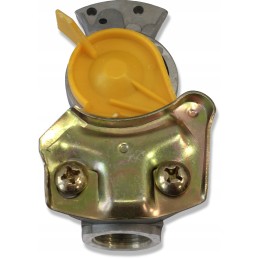 Yellow m22 pneumatic connector, hard, without valve