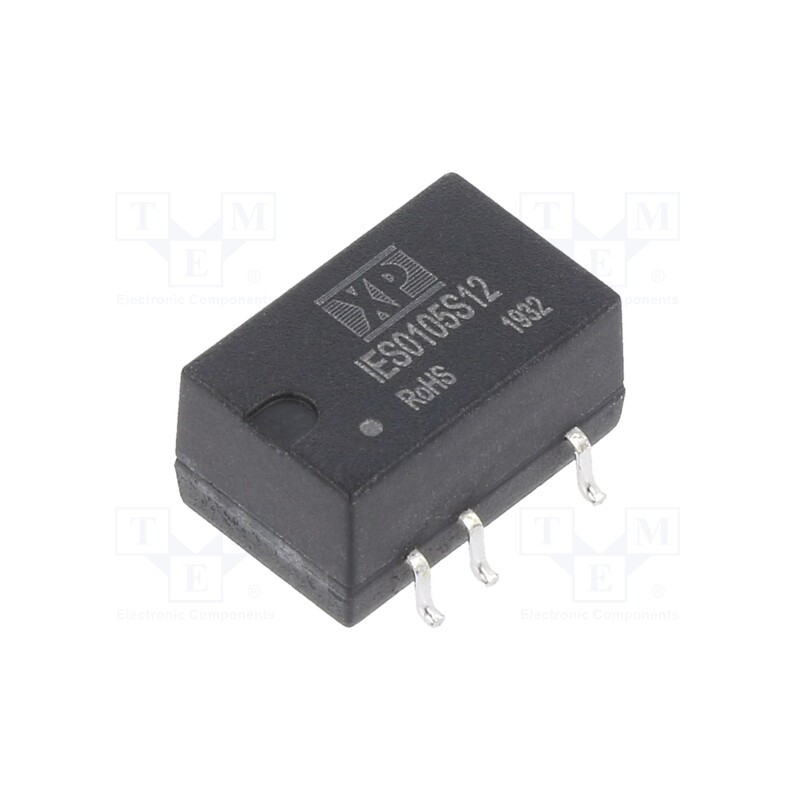 1 pcs x XP POWER - IES0105S12 - Converter: DC/DC, 1W, Uin: 4.5÷5.5V, Uout: 12VDC, Iout: 84mA, DIP8