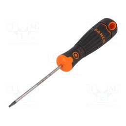 1 pcs x BAHCO - B194.008.075 - Screwdriver, Torx®, TX08, Blade length: 75mm, Overall len: 170mm
